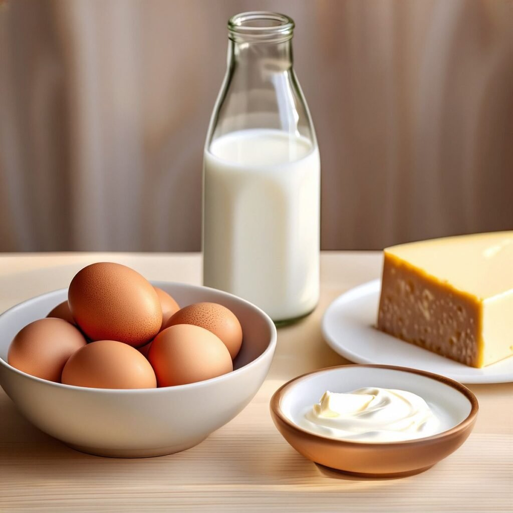 Eggs and plain yogurt